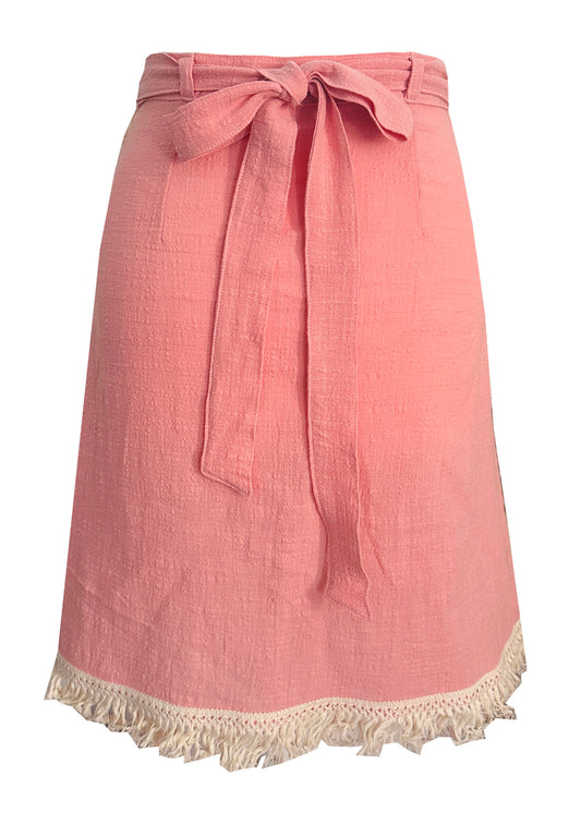 'LUNA' Wrap Midi Skirt - Lotus
