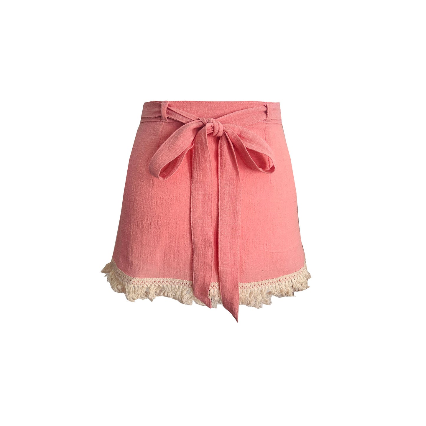 'LUNA' Wrap Mini Skirt - Lotus