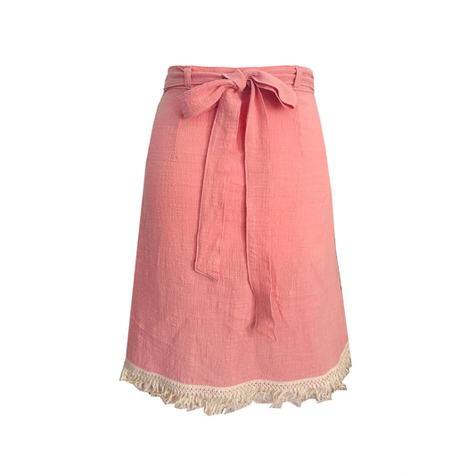 'LUNA' Wrap Midi Skirt - Lotus