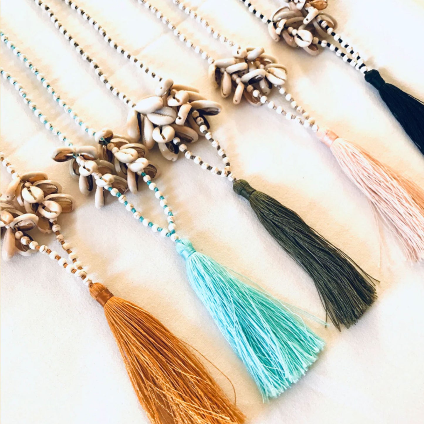 MERMAID Cowry Shell Tassel Necklace