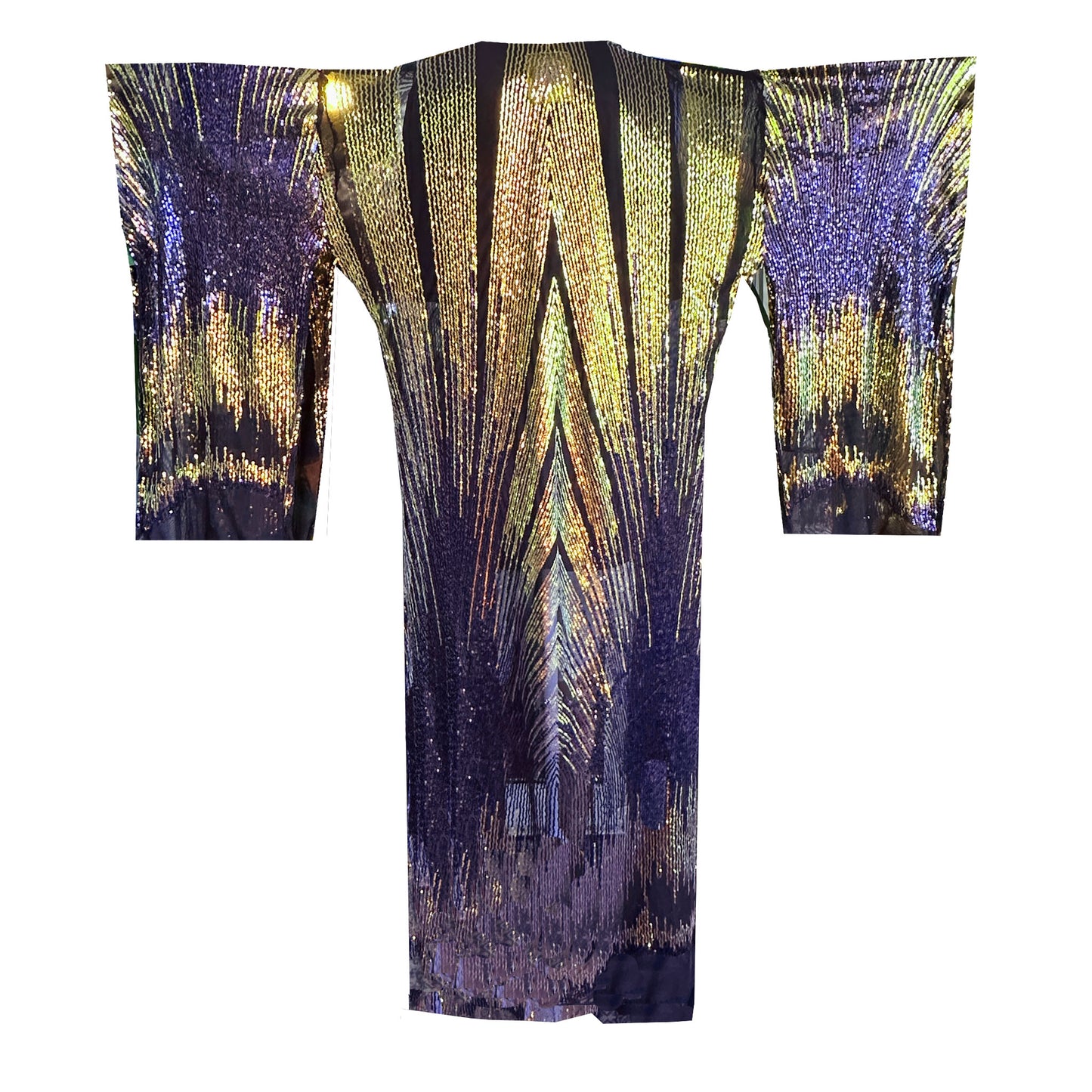 'MIDNIGHT' Mega Sequin Kimono