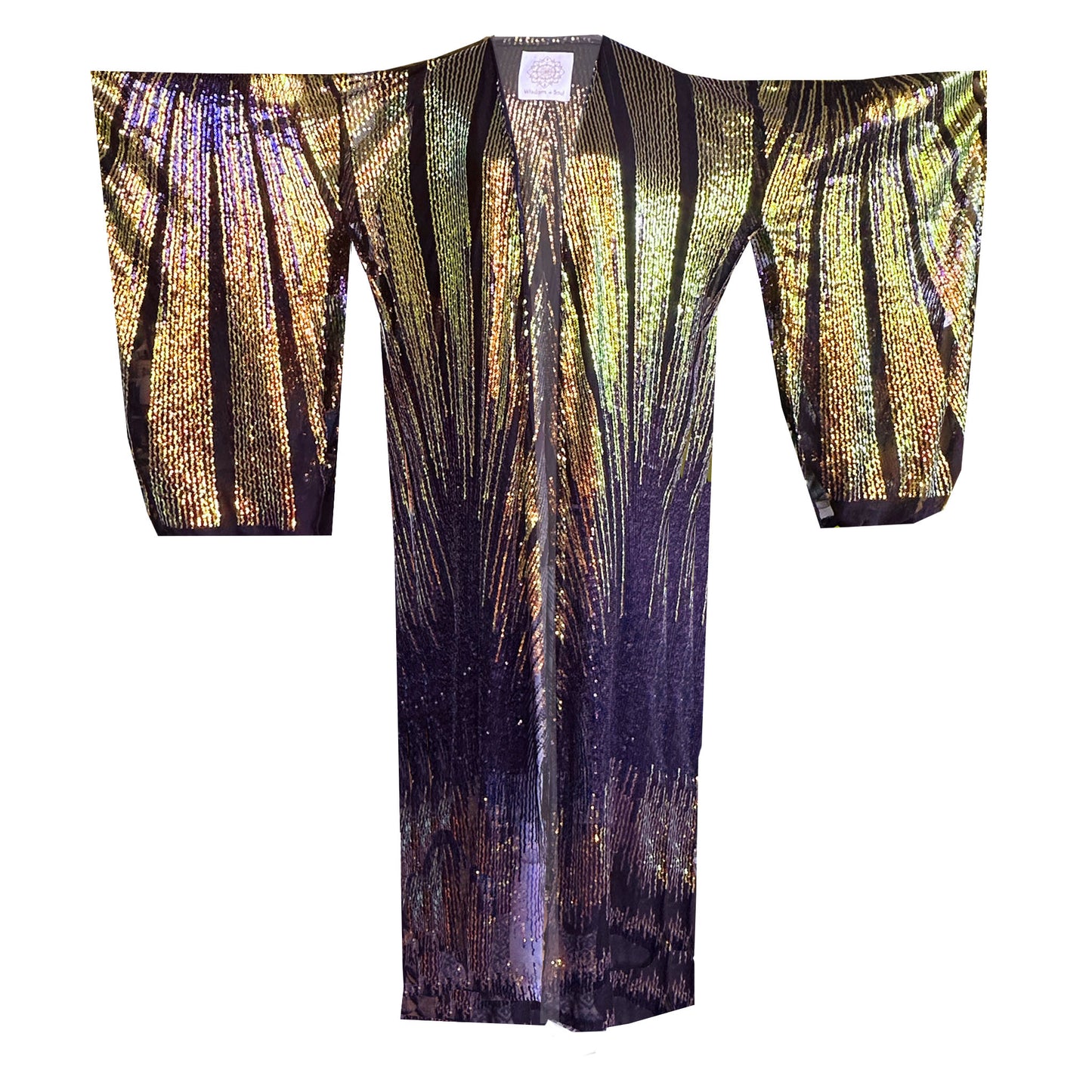 'MIDNIGHT' Mega Sequin Kimono