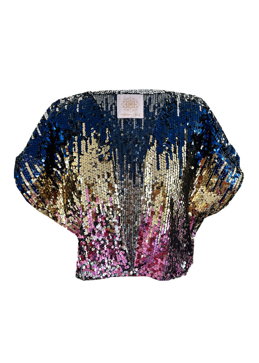 'GALAXY' Mini Sequin Cape