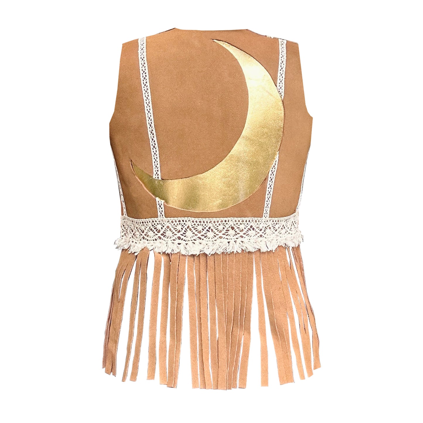MOON Suede Tassel Waistcoat