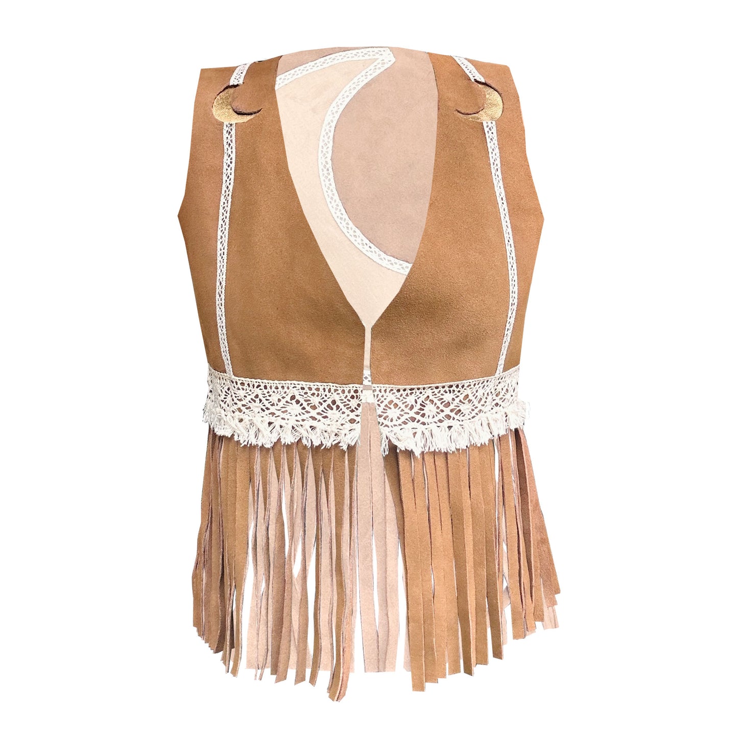 MOON Suede Tassel Waistcoat