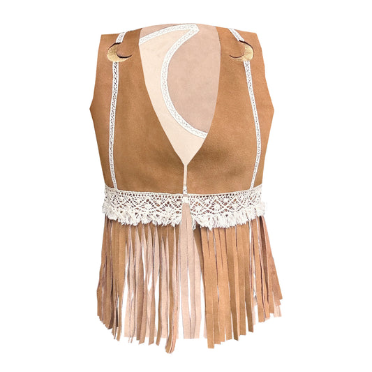 MOON Suede Tassel Waistcoat