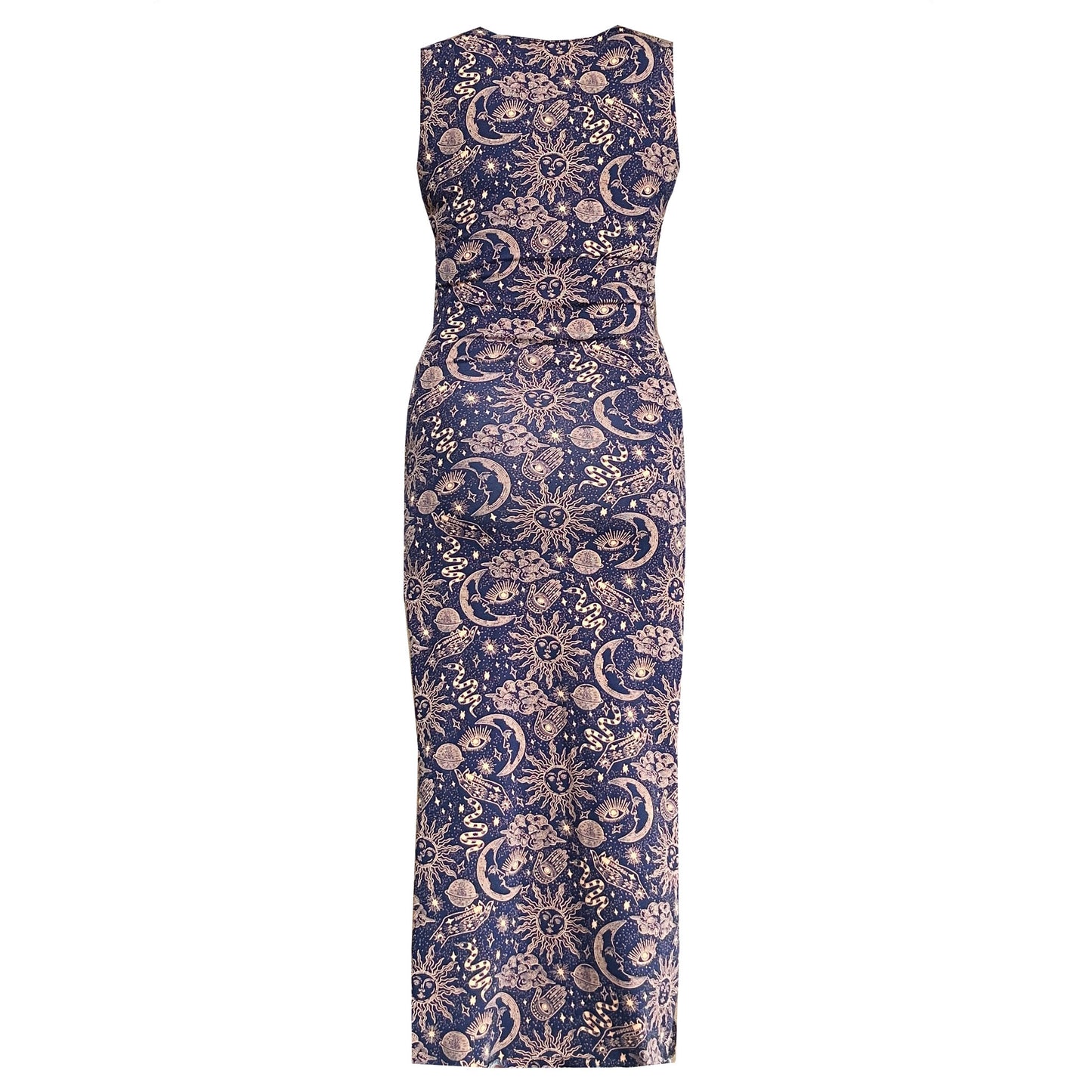 MYSTIC Cotton Lycra Bodycon Maxi Dress