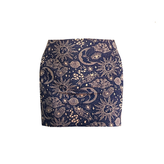 MYSTIC Cotton Lycra Bodycon Skirt
