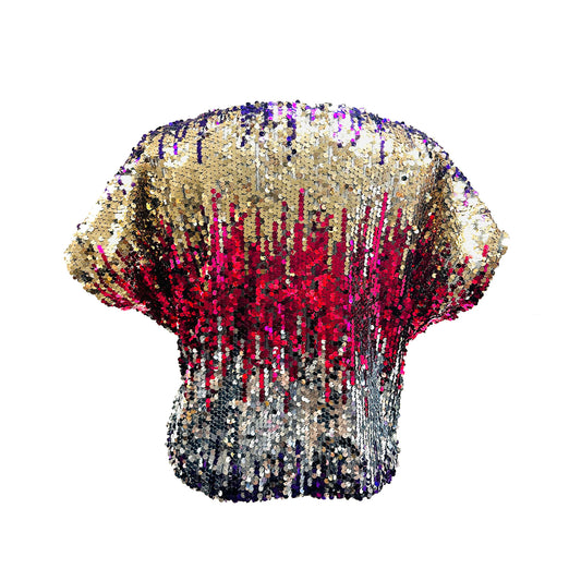 NIGHT OWL Mini Sequin Cape