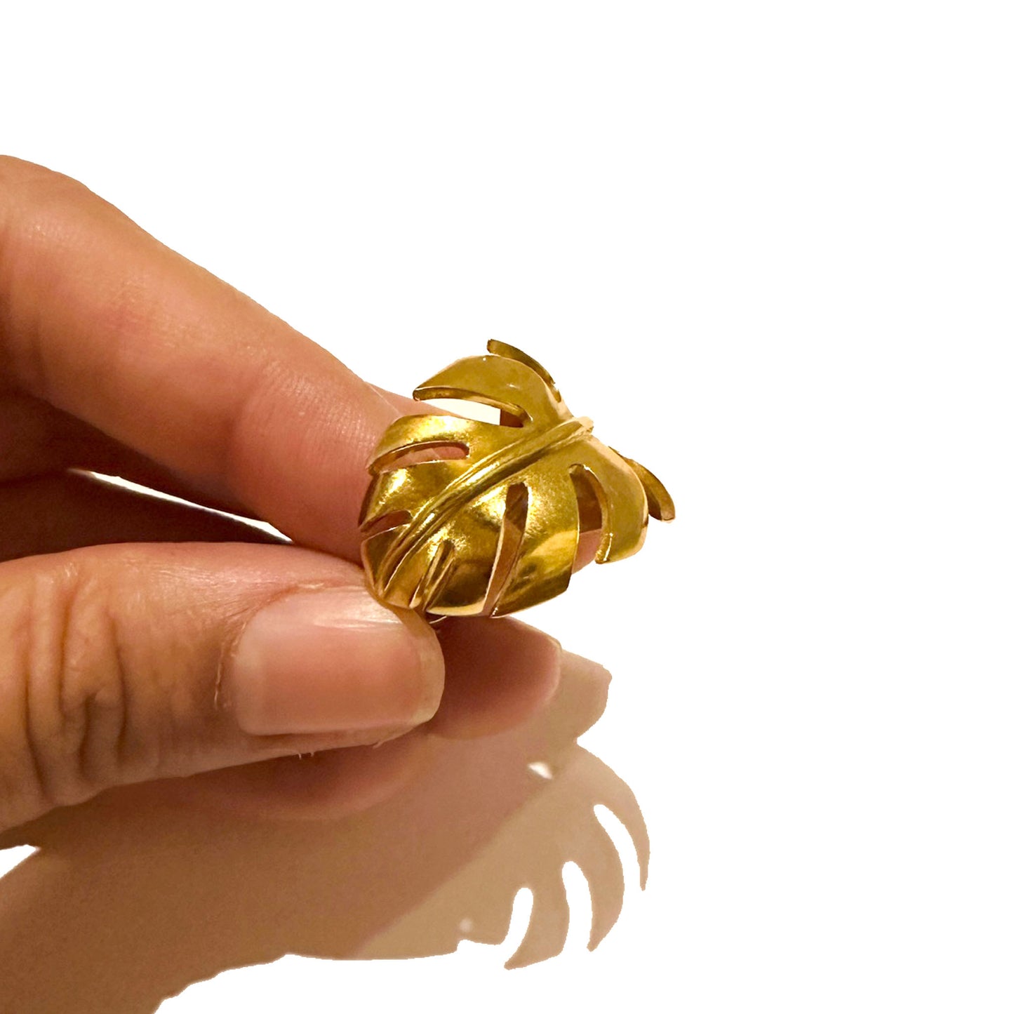 MONSTERA Palm Leaf Ring