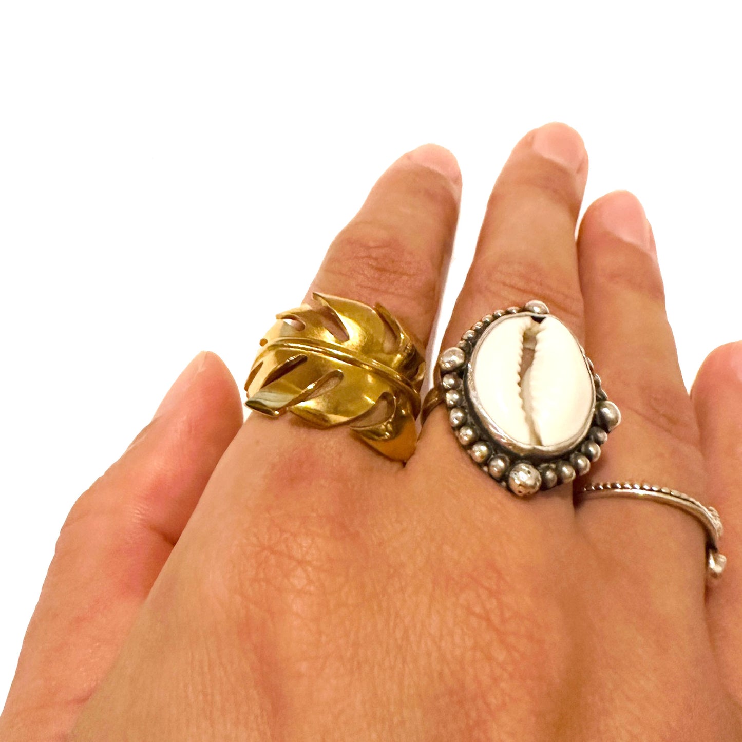 MONSTERA Palm Leaf Ring