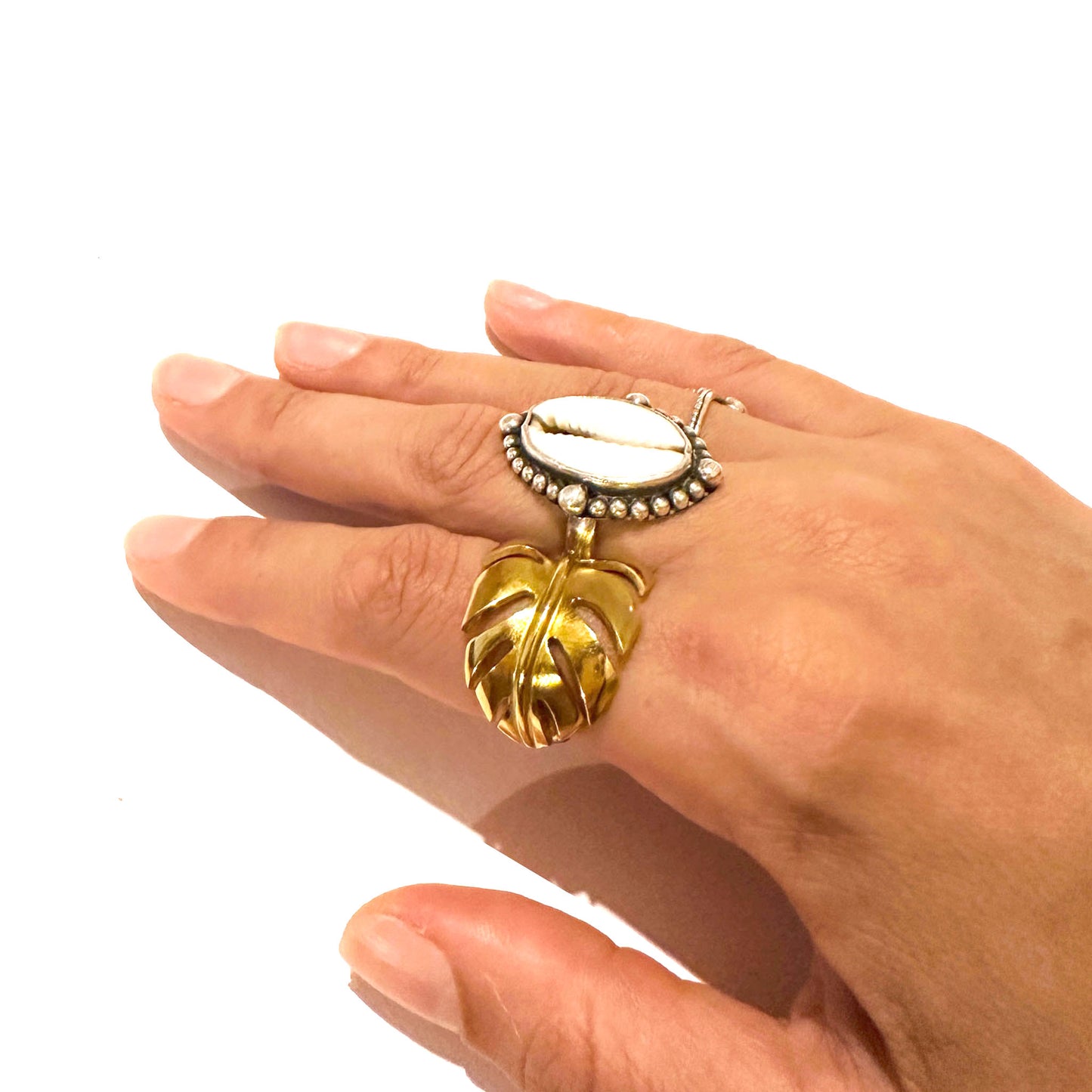 MONSTERA Palm Leaf Ring