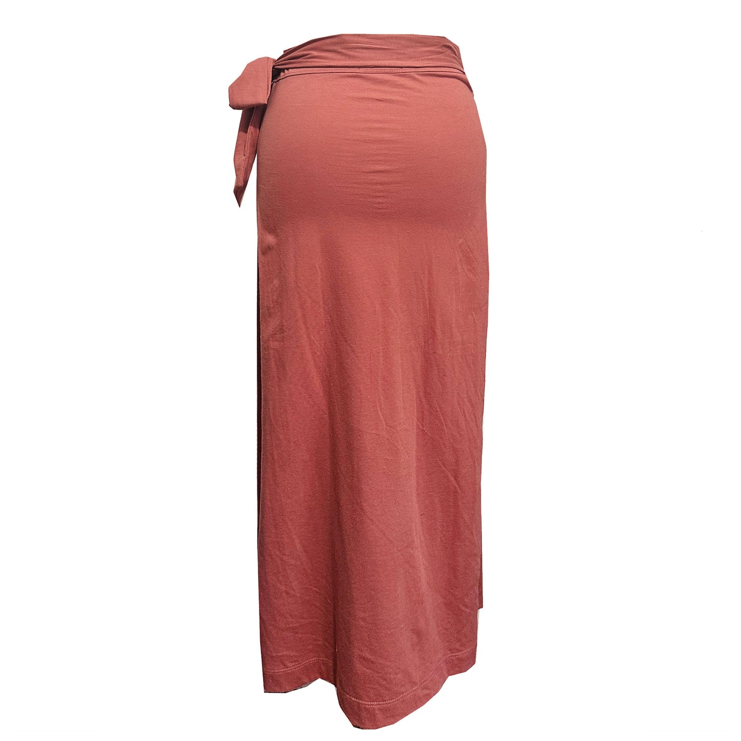 'PARADISE' Long Slit Skirt - Coral