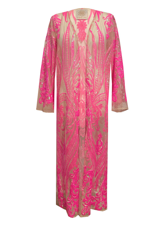 'HOT LOVE' Pink Kimono