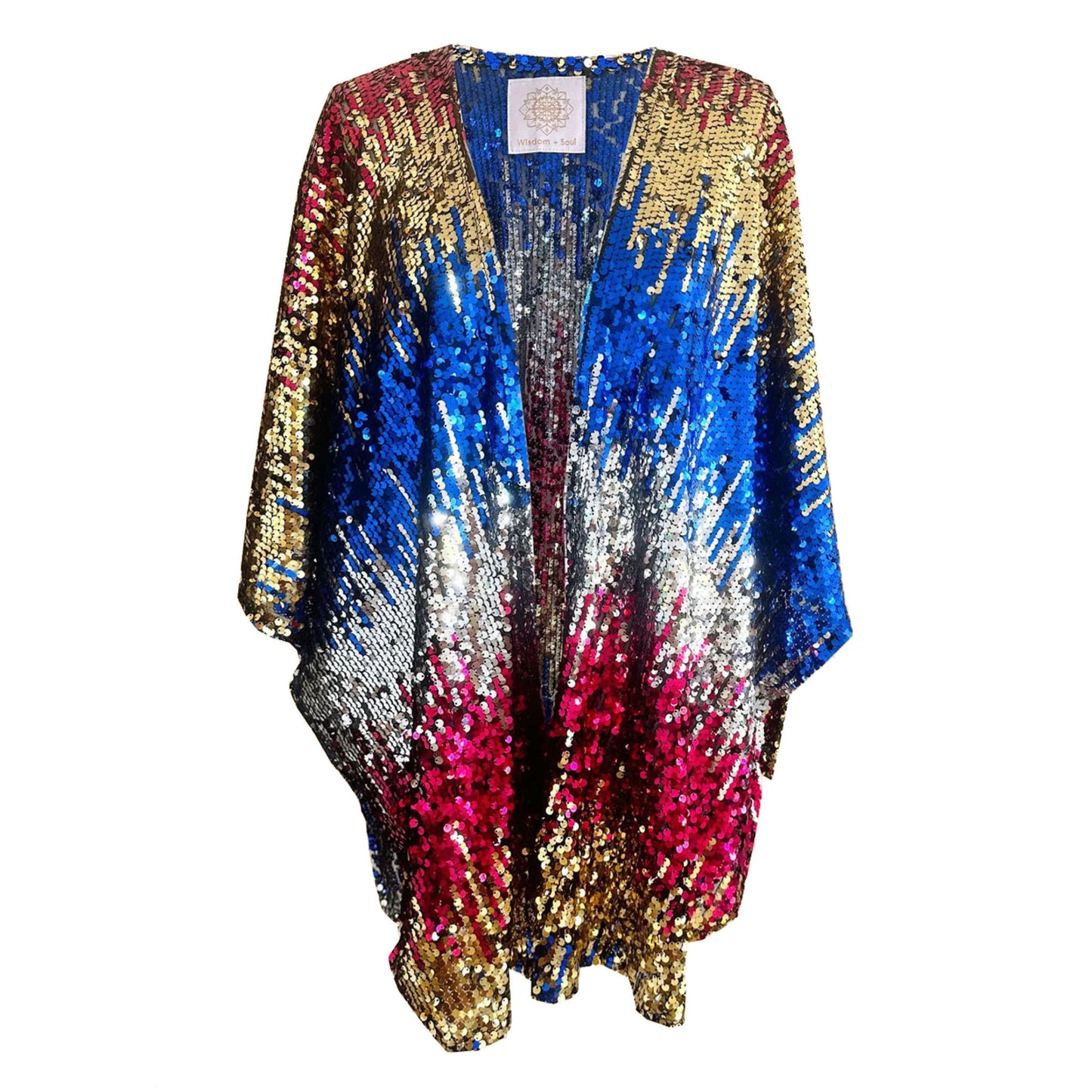 'PLAY' Mega Sequin Cape