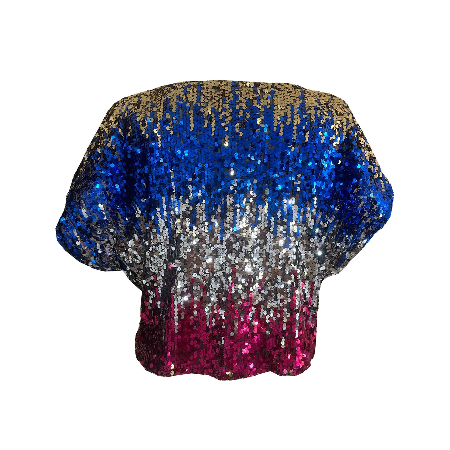 'PLAY' Mini Sequin Cape