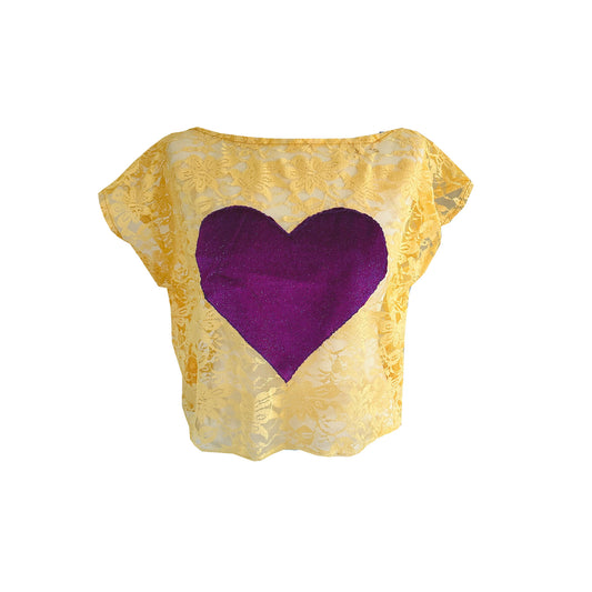 LOVE Net Top - Yellow