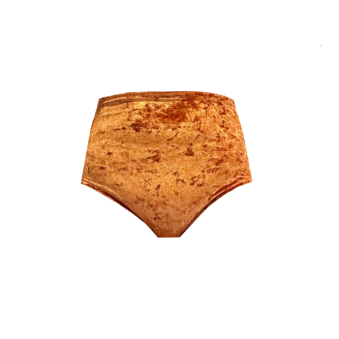 RUST Crushed Velvet Hotpants