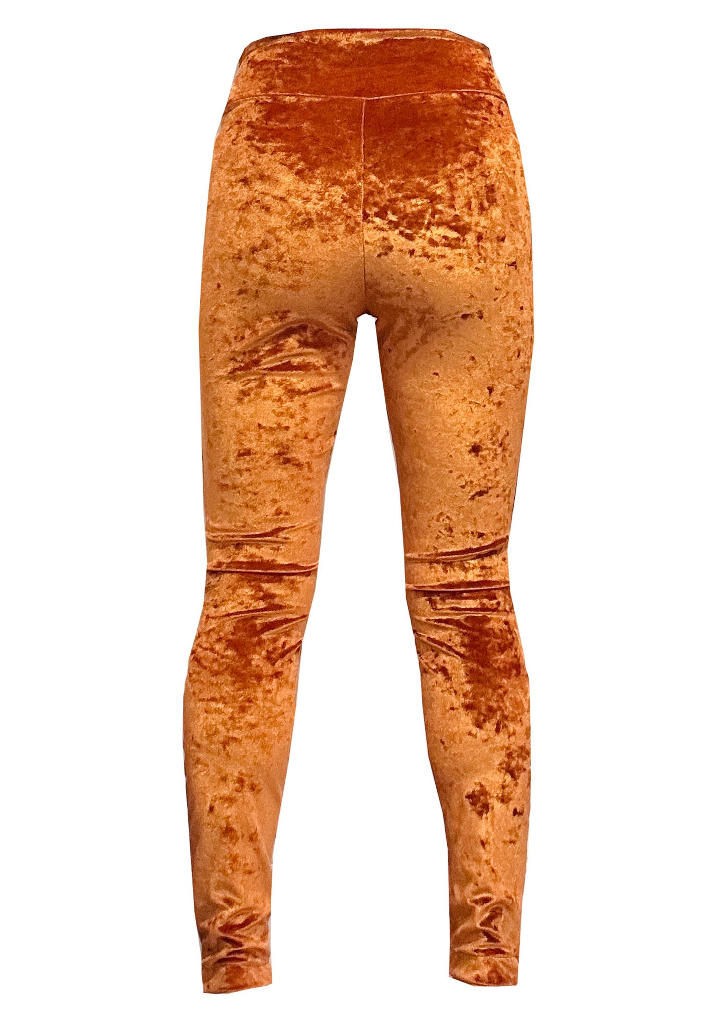 'RUST' Crushed Velvet Leggings
