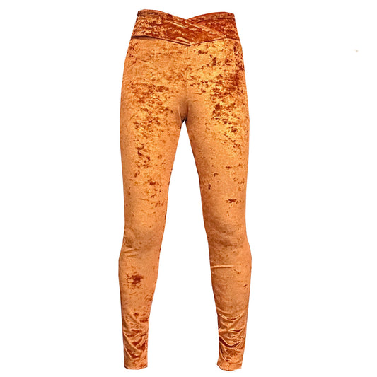 'RUST' Crushed Velvet Leggings