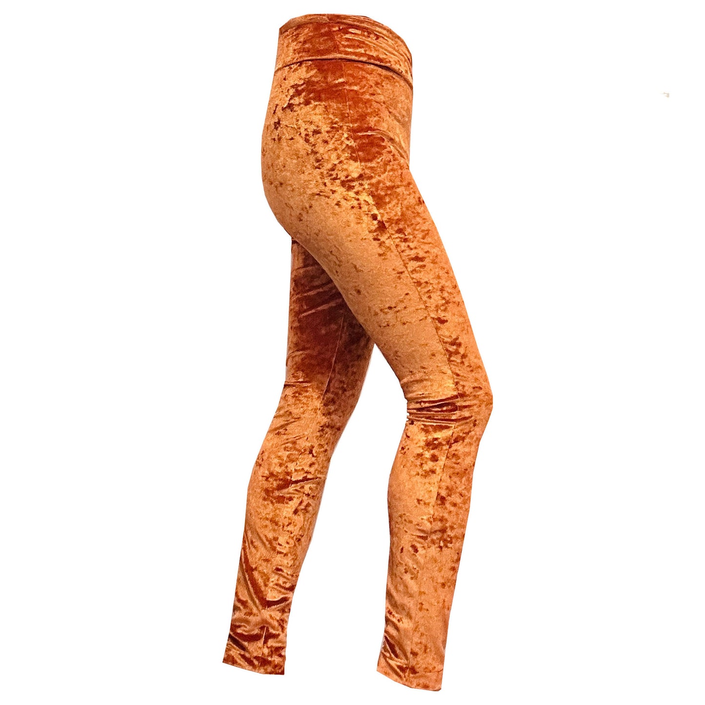 'RUST' Crushed Velvet Leggings