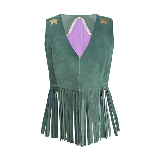 STAR Suede Tassel Waistcoat