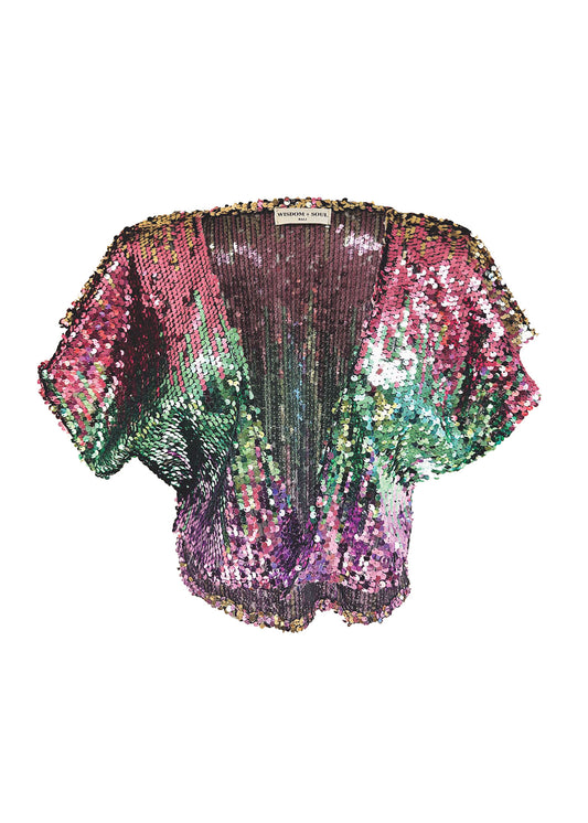 'STARDUST' Mini Sequin Cape