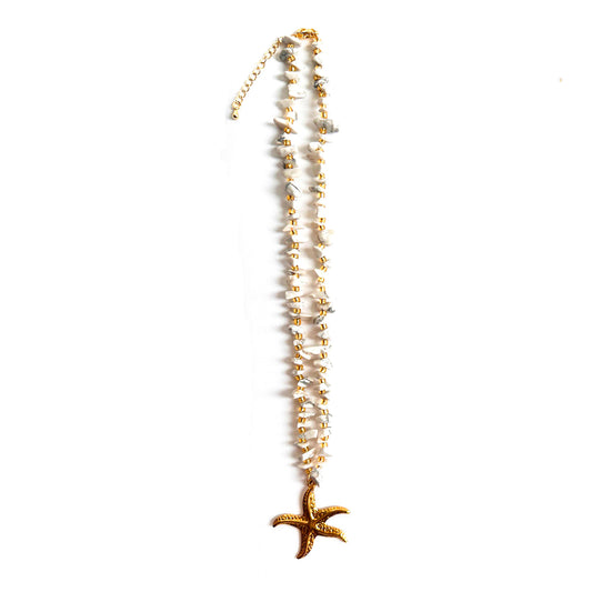 STARFISH Tourmaline Crystal Necklace
