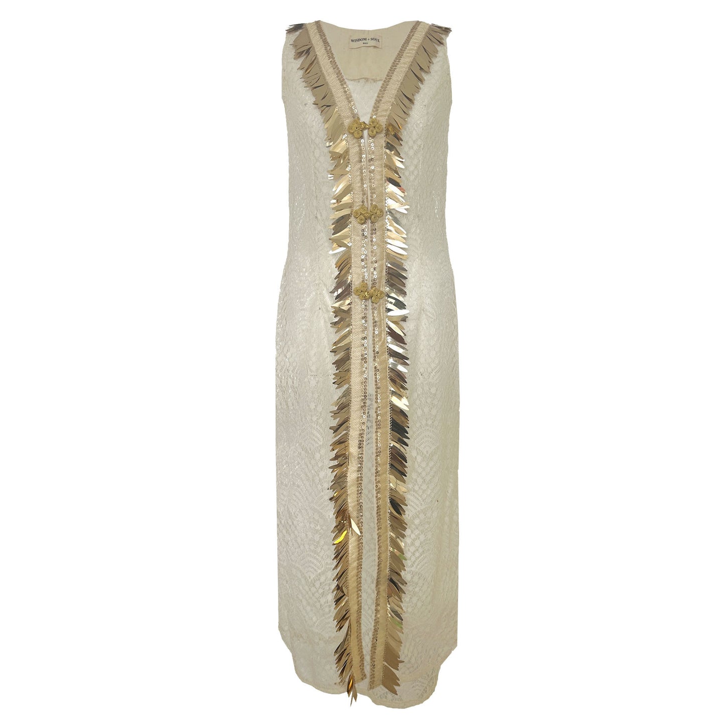 'SUN' Lace Sequin Kaftan - Sleeveless