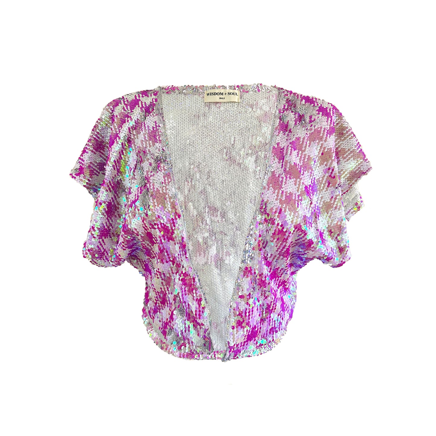 'SUNDAE' Mini Sequin Cape