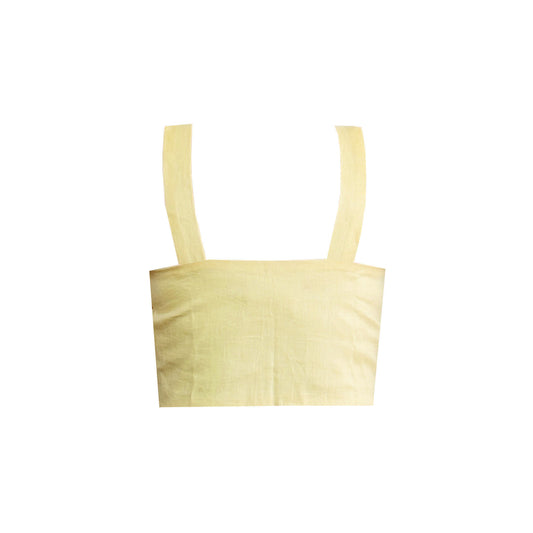 'ZEN' Linen Top - Lemon